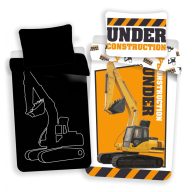   Baustelle Im Dunkeln leuchtende Bettwäsche 140x200cm, 70x90 cm