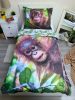 Affe Bettbezug 140×200cm, 70×90 cm