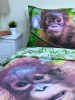 Affe Bettbezug 140×200cm, 70×90 cm