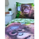 Affe Bettbezug 140×200cm, 70×90 cm