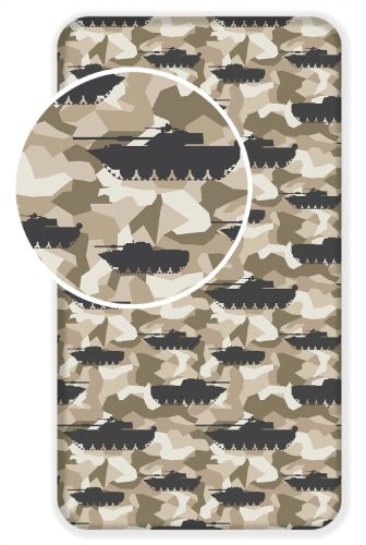 Tank Camouflage Spannbettlaken 90x200 cm