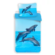 Delfin Trio Bettwäsche 140×200cm, 70x90 cm Mikrofaser