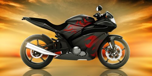 Motorrad Badehandtuch, Strandtuch 70x140cm