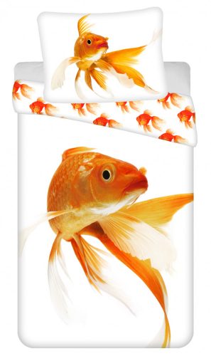 Fisch Goldene Bettwäsche Set 140×200cm, 70×90 cm