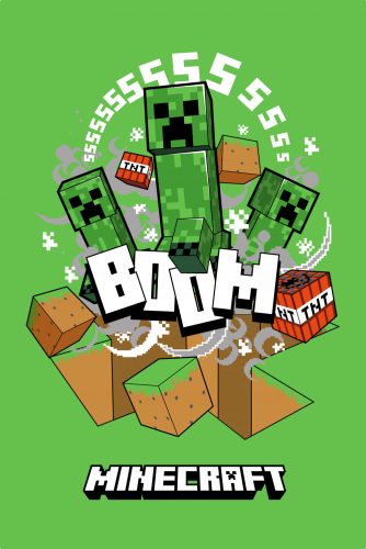 Minecraft Boom Creeper Super Soft Polar-Decke 100*150cm