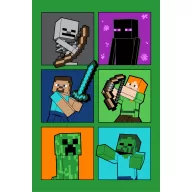   Minecraft Fight Badges Superweiche Polarfleecedecke 100*150cm