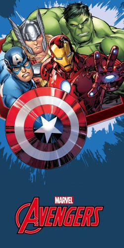 Avengers Blue Badetuch, Strandtuch 70x140 cm