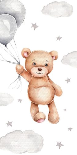Bär Teddy Bear, Badetuch, Strandtuch 70x140cm