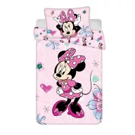   Disney Minnie  Flowers Kinder Bettbezug 100×135cm, 40×60 cm
