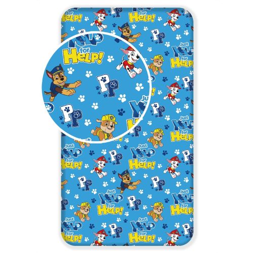 Paw Patrol Yelp Spannbettlaken 90x200 cm