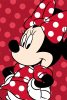 Disney Minnie  Rote Microfleece-Decke 100x150cm