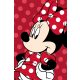 Disney Minnie  Rote Microfleece-Decke 100x150cm
