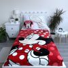 Disney Minnie  Rote Microfleece-Decke 100x150cm