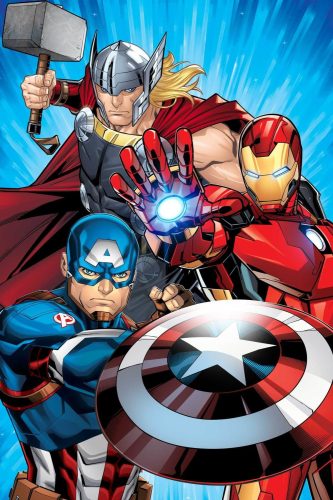 Avengers Heroes Mikroflanell Decke 100x150 cm