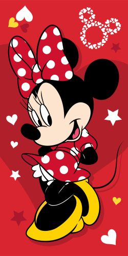 Disney Minnie Pretty in Red Badetuch, Strandtuch 70x140 cm