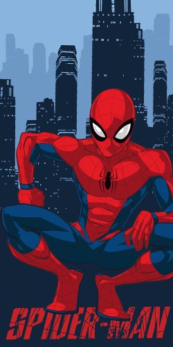 Spiderman City Badetuch, Strandtuch 70x140 cm