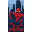 Spiderman City Badetuch, Strandtuch 70x140cm