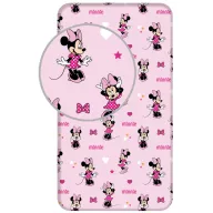 Disney Minnie  Pretty in Pink Gummispannbetttuch 90x200 cm