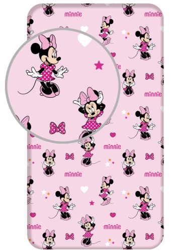 Disney Minnie  Pretty in Pink Gummispannbetttuch 90x200 cm