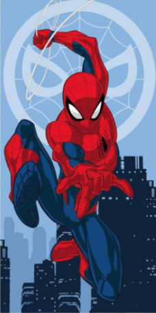 Spiderman Jump Badetuch, Strandtuch 70x140 cm