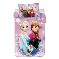   Disney Eiskönigin Pink-purple Kinderbettwäsche 100×135 cm, 40×60 cm