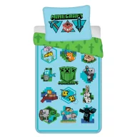 Minecraft Icons  Bettwäschebezug 140×200cm, 70×90 cm