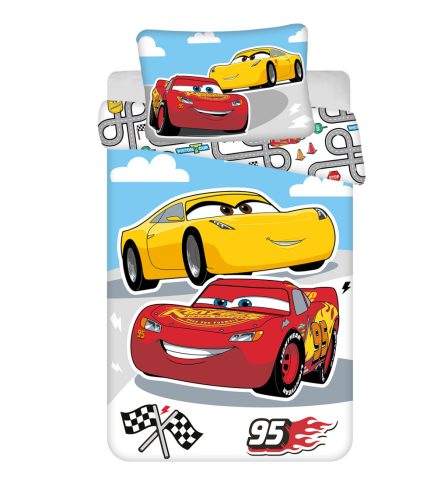 Disney Cars Road  Kinderbettwäsche 100×135cm, 40×60 cm
