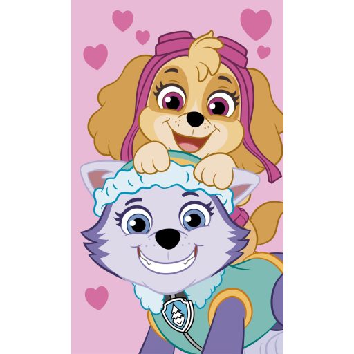Paw Patrol Pink Handtuch, Gesichtstuch 30x50 cm