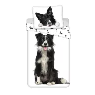 Hund Border Collie Bettwäschebezug 140×200cm, 70×90 cm