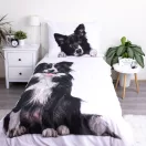 Hund Border Collie Bettwäschebezug 140×200cm, 70×90 cm