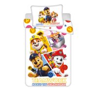   Paw Patrol Teamwork Kinderbettwäschebezug 100×135cm, 40×60 cm