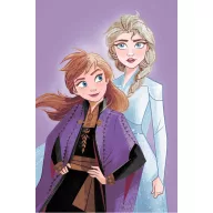 Disney Eiskönigin Purple Mikroflanel-Decke 100x150cm