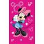 Disney Minnie  Pink Handtuch, Gesichtstuch 30x50cm