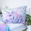 Einhorn Pastel Rainbow Bettwäsche-Set 140×200cm, 70×90 cm