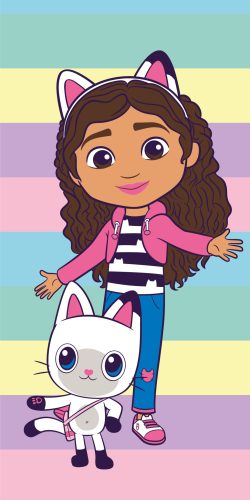 Gabby's Dollhouse Colors Badehandtuch, Strandtuch 70x140cm