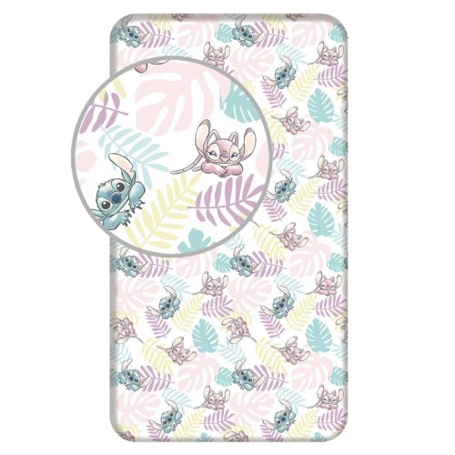 Disney Lilo und Stitch Leaves Spannbetttuch 90x200 cm