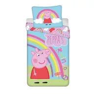 Peppa Wutz Jump In Bettwäsche-Set 140×200cm, 70×90 cm