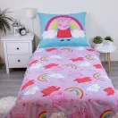 Peppa Wutz Jump In Bettwäsche-Set 140×200cm, 70×90 cm