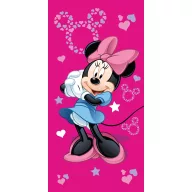 Disney Minnie Pink Star Badetuch, Strandtuch 70x140cm