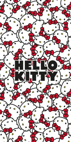 Hello Kitty Red Bows Badetuch, Strandtuch 70x140cm
