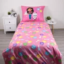 Gabby's Dollhouse Rainbow Party Bettwäschebezug 140×200cm, 70×90 cm Mikrofaser