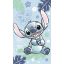 Disney Lilo und Stitch Ohana Blue Handtuch, Gesichtstuch, Handtuch 30x50cm