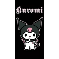 Hello Kitty Kuromi Black Badetuch, Strandtuch 70x140cm