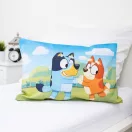 Bluey Happy Family Kinderbettwäsche-Set für Kindergarten, 100×135cm, 40×60 cm