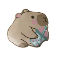 Capybara Drink Dekokissen 35x33 cm