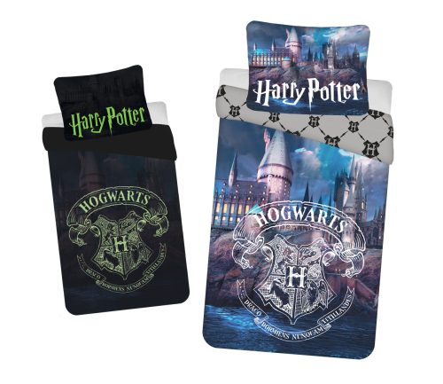 Harry Potter Hogwarts im Dunkeln Leuchtende Bettwäsche 140×200cm, 70×90 cm