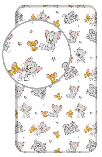 Tom und Jerry Stars Spannbettlaken 90x200 cm