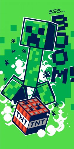 Minecraft Badetuch, Strandtuch Boom 70*140cm