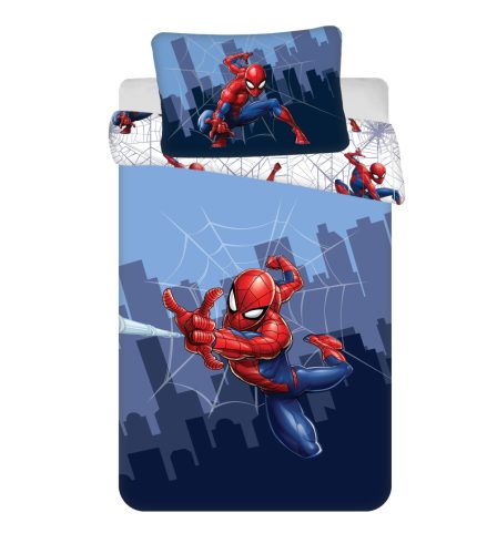 Spiderman City Swinger Kinder-Bettwäsche-Set 100×135 cm, 40×60 cm