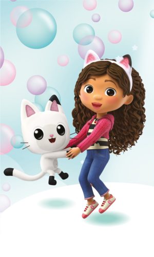 Gabby's Dollhouse Bubbles Handtuch, Gesichtstuch, Handtuch 30x50cm
